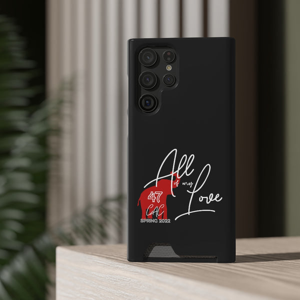 AOML - Black Phone Case With Card Holder