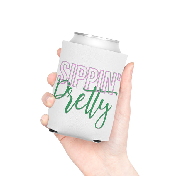 Sippin Pretty Can Cooler - White