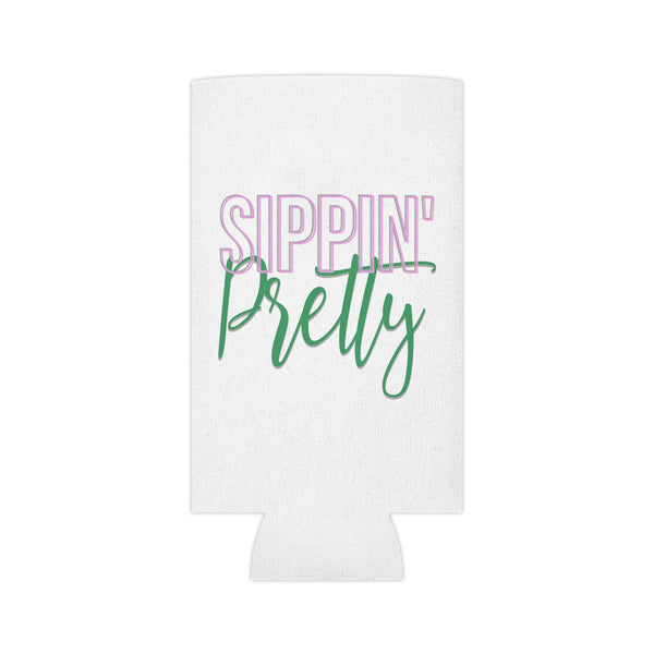 Sippin Pretty Can Cooler - White