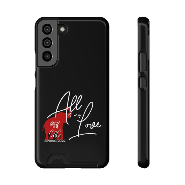 AOML - Black Phone Case With Card Holder