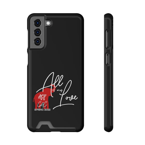 AOML - Black Phone Case With Card Holder