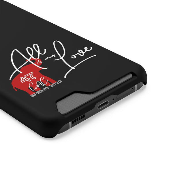 AOML - Black Phone Case With Card Holder