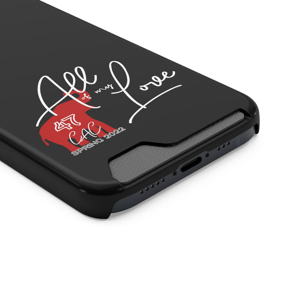 AOML - Black Phone Case With Card Holder