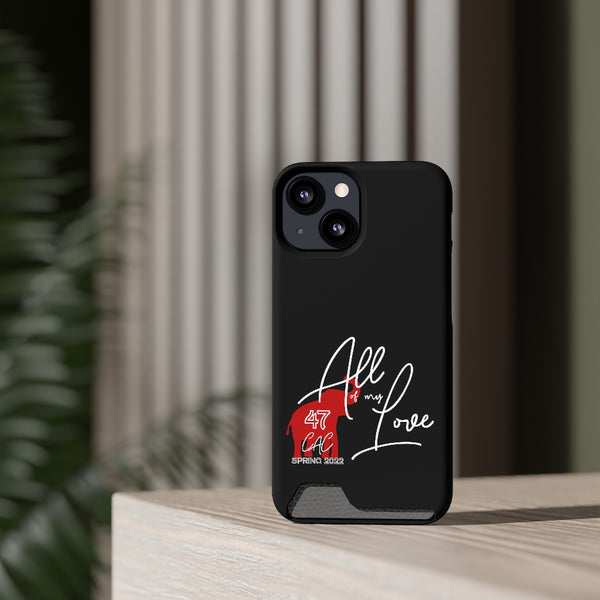 AOML - Black Phone Case With Card Holder