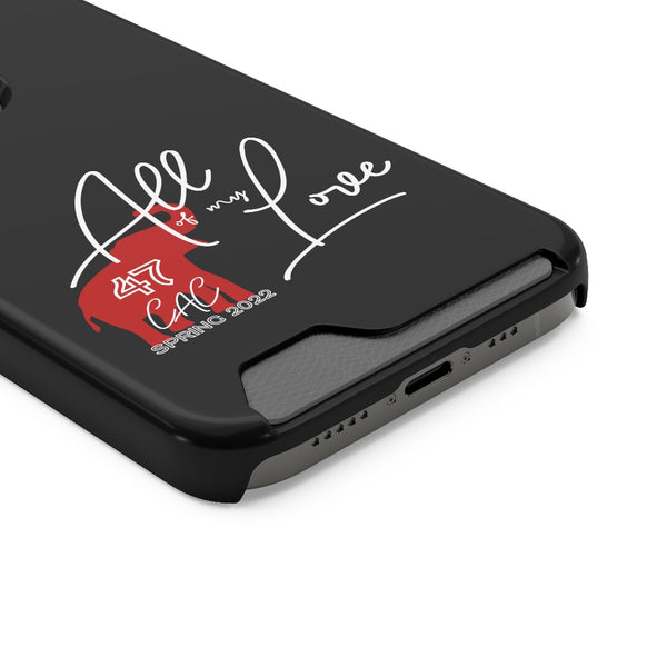 AOML - Black Phone Case With Card Holder