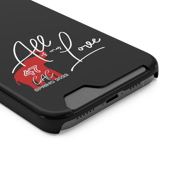 AOML - Black Phone Case With Card Holder