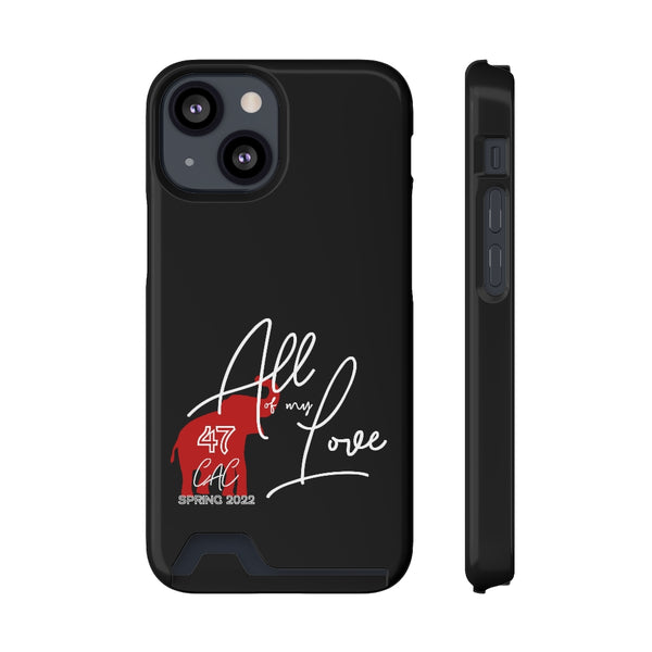 AOML - Black Phone Case With Card Holder