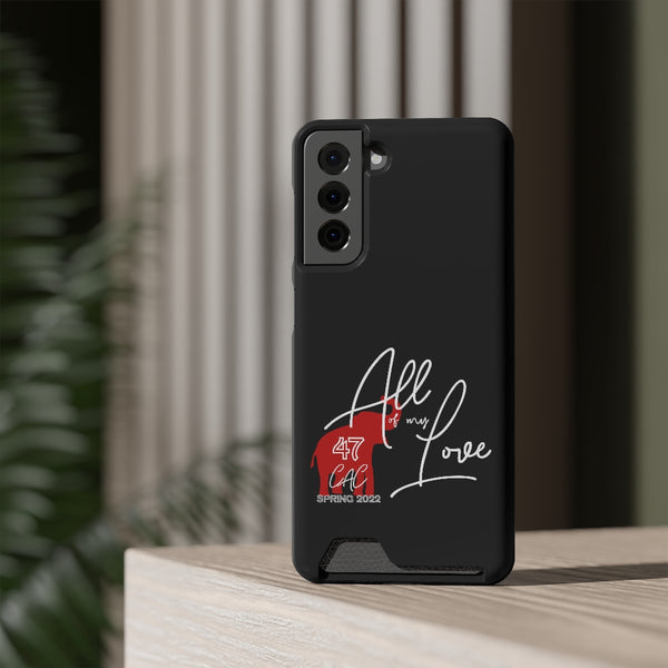 AOML - Black Phone Case With Card Holder