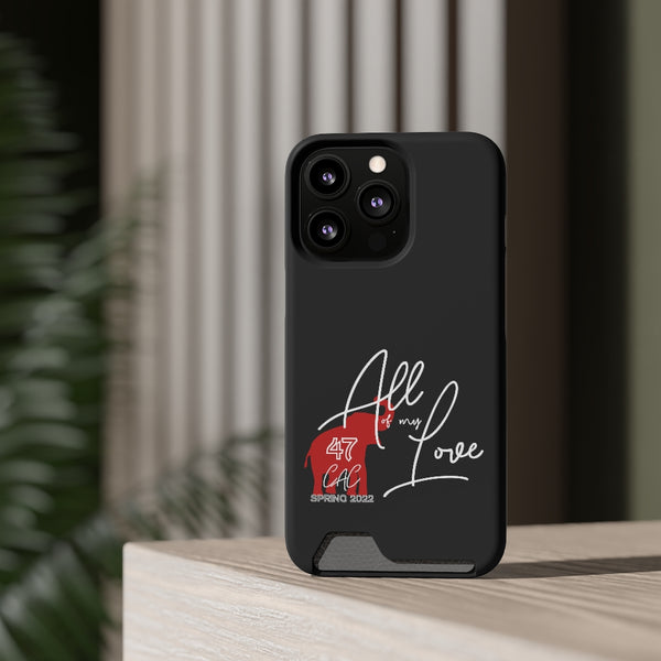 AOML - Black Phone Case With Card Holder