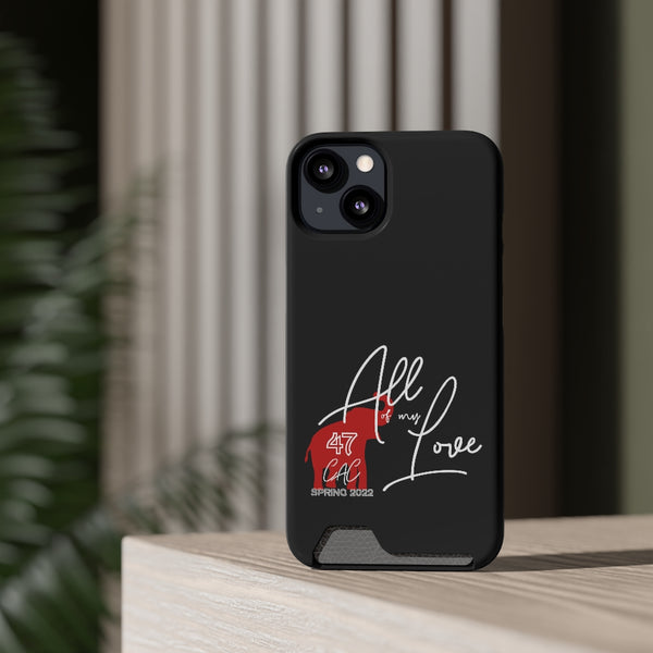 AOML - Black Phone Case With Card Holder