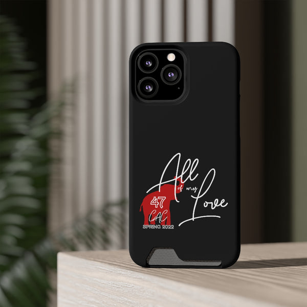 AOML - Black Phone Case With Card Holder