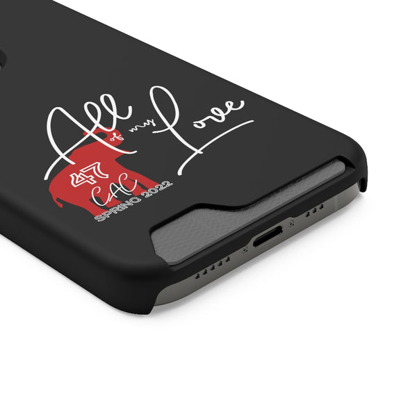 AOML - Black Phone Case With Card Holder