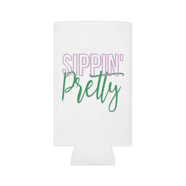 Sippin Pretty Can Cooler - White