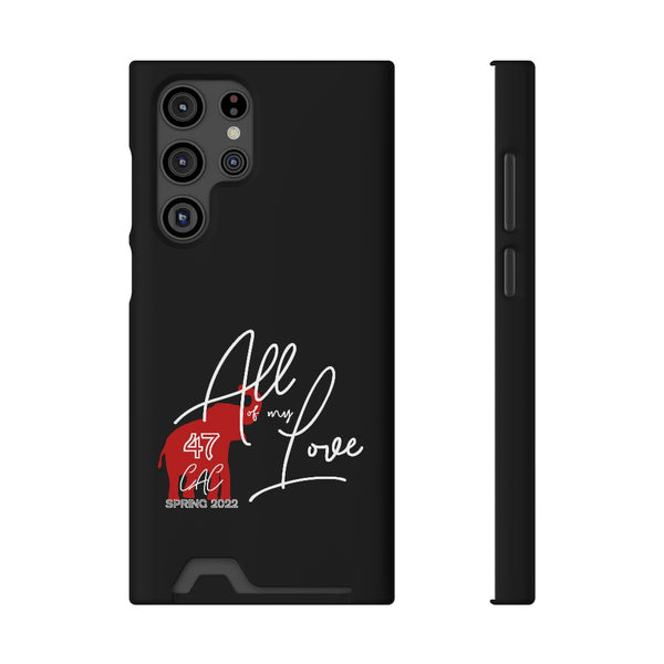 AOML - Black Phone Case With Card Holder