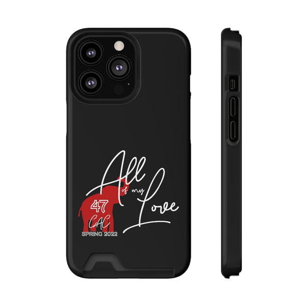 AOML - Black Phone Case With Card Holder