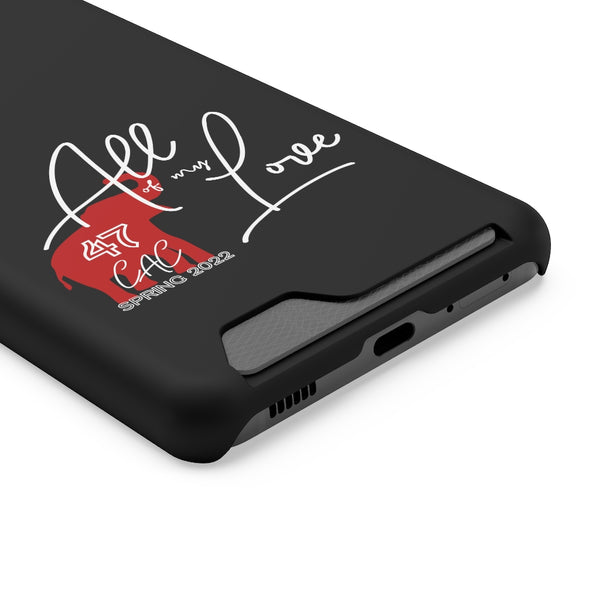 AOML - Black Phone Case With Card Holder
