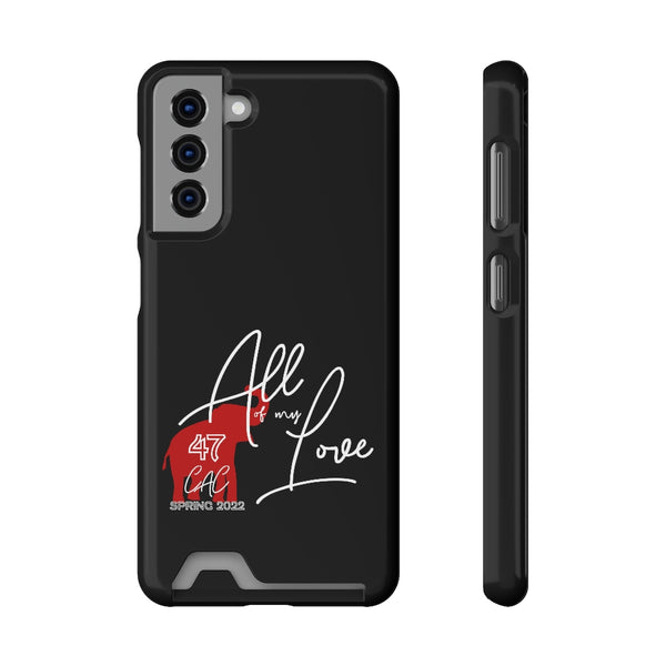 AOML - Black Phone Case With Card Holder