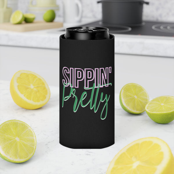 Sippin Pretty Can Cooler - Black