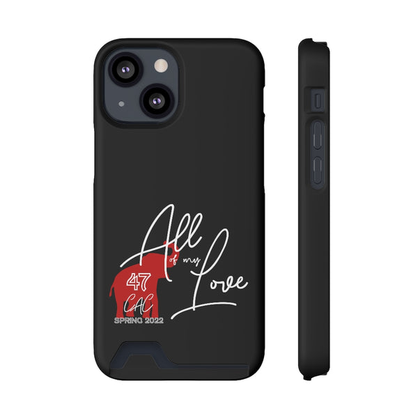 AOML - Black Phone Case With Card Holder