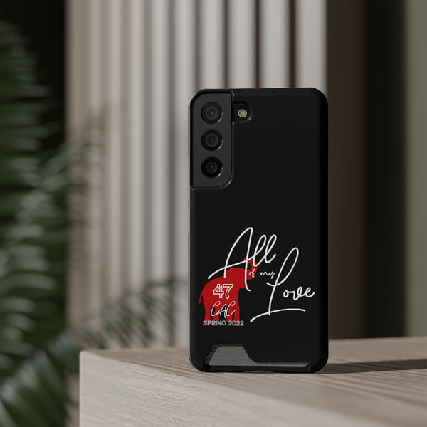 AOML - Black Phone Case With Card Holder