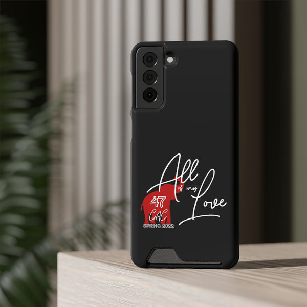 AOML - Black Phone Case With Card Holder