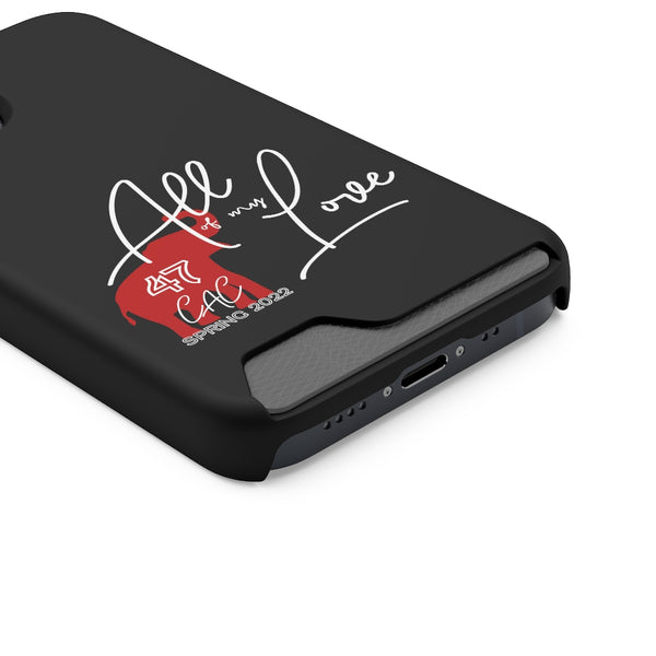 AOML - Black Phone Case With Card Holder