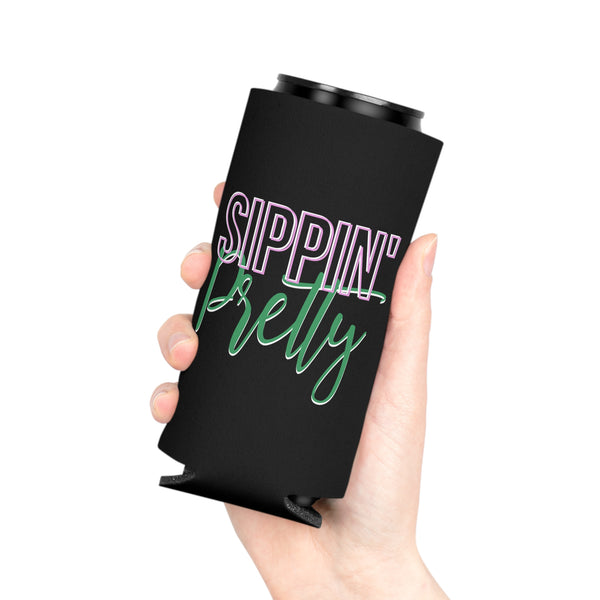Sippin Pretty Can Cooler - Black