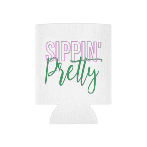 Sippin Pretty Can Cooler - White