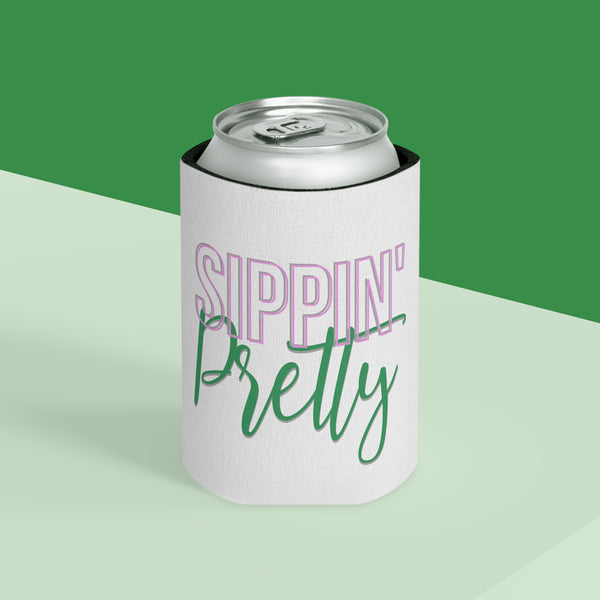 Sippin Pretty Can Cooler - White