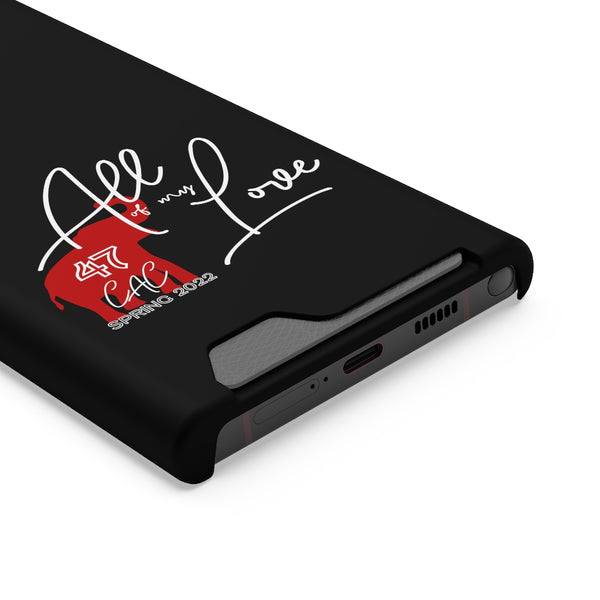 AOML - Black Phone Case With Card Holder
