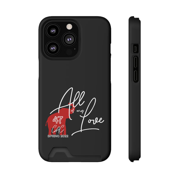 AOML - Black Phone Case With Card Holder