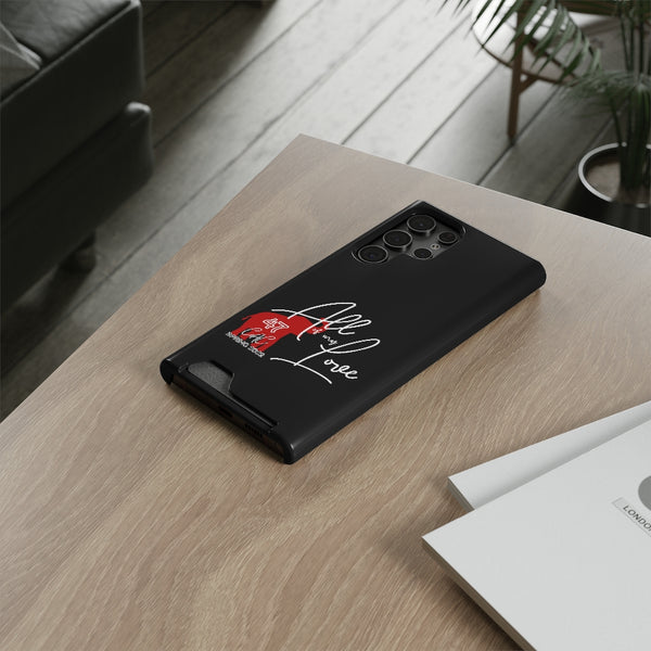 AOML - Black Phone Case With Card Holder