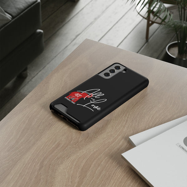 AOML - Black Phone Case With Card Holder