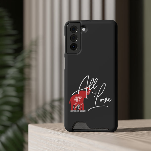AOML - Black Phone Case With Card Holder