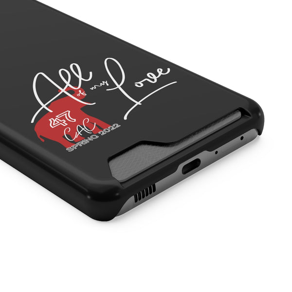 AOML - Black Phone Case With Card Holder