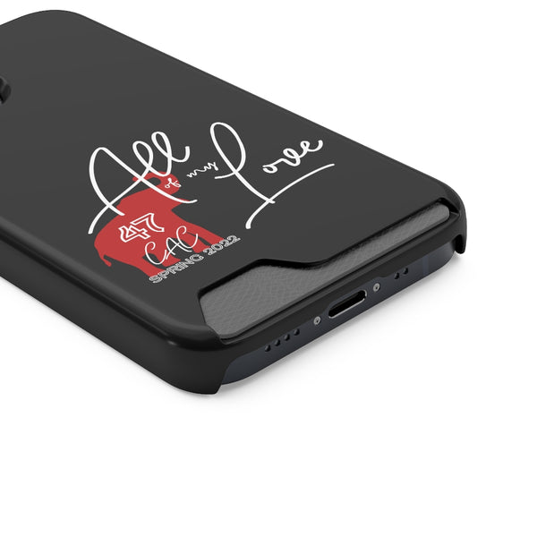 AOML - Black Phone Case With Card Holder