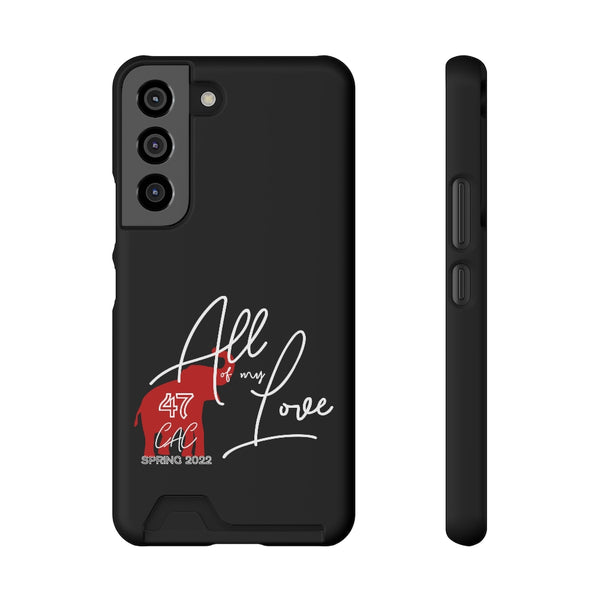 AOML - Black Phone Case With Card Holder
