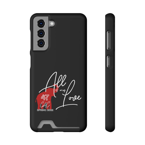 AOML - Black Phone Case With Card Holder