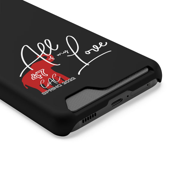 AOML - Black Phone Case With Card Holder