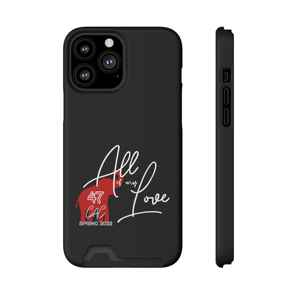 AOML - Black Phone Case With Card Holder