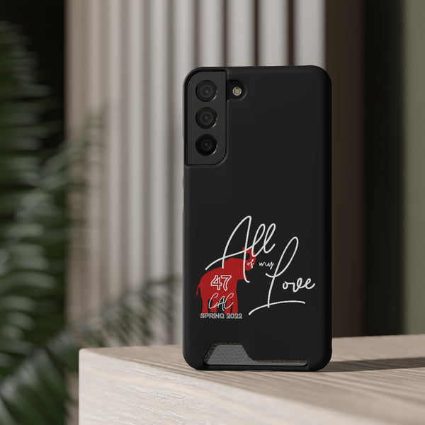 AOML - Black Phone Case With Card Holder