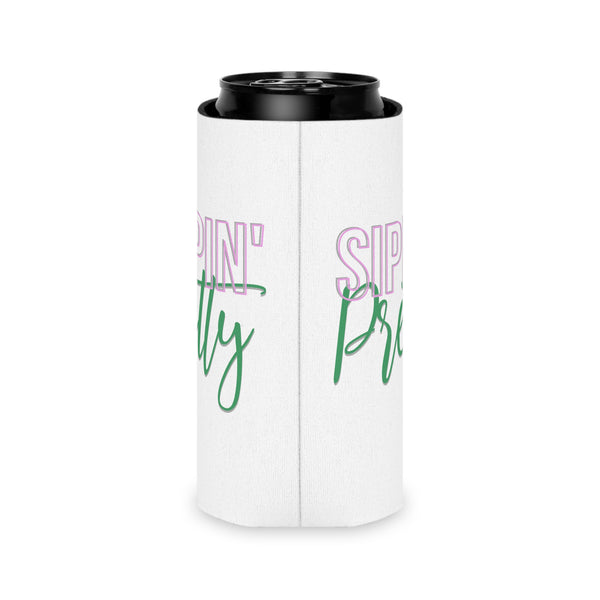 Sippin Pretty Can Cooler - White
