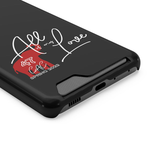 AOML - Black Phone Case With Card Holder