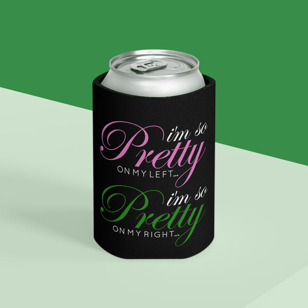I'm So Pretty on my Left Can Cooler - Black