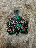 Stained Glass-ish Bag Tag/Keychain/Pin/Badge Reel