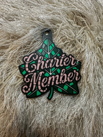Stained Glass-ish Bag Tag/Keychain/Pin/Badge Reel