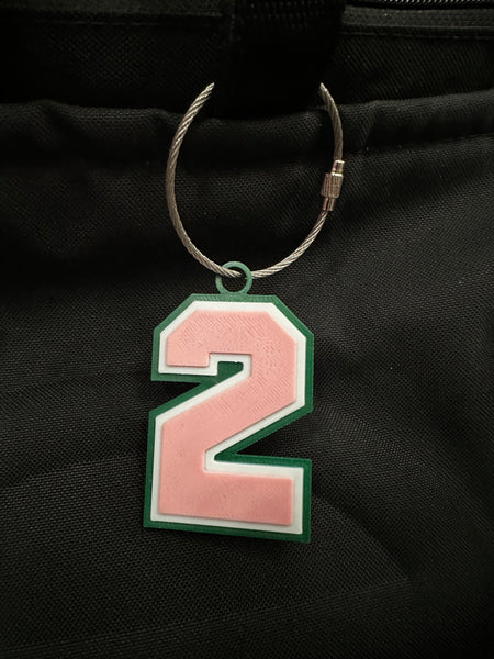 Number Bag Tag/Keychain