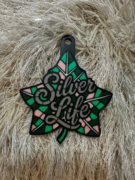 Stained Glass-ish Bag Tag/Keychain/Pin/Badge Reel