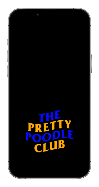 Pretty Poodle Club Phone Wallpaper