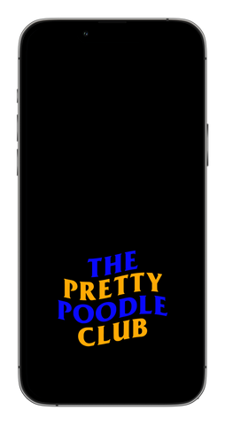 Pretty Poodle Club Phone Wallpaper